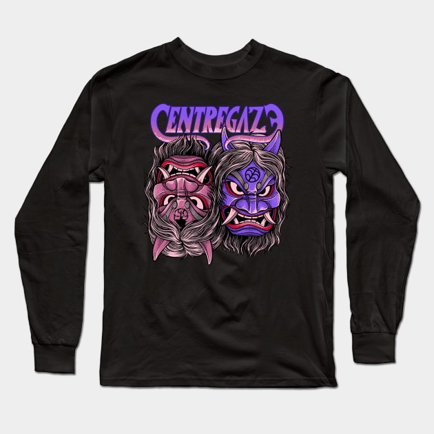 ONI Masks Long Sleeve T-Shirt by CENTREGAZE